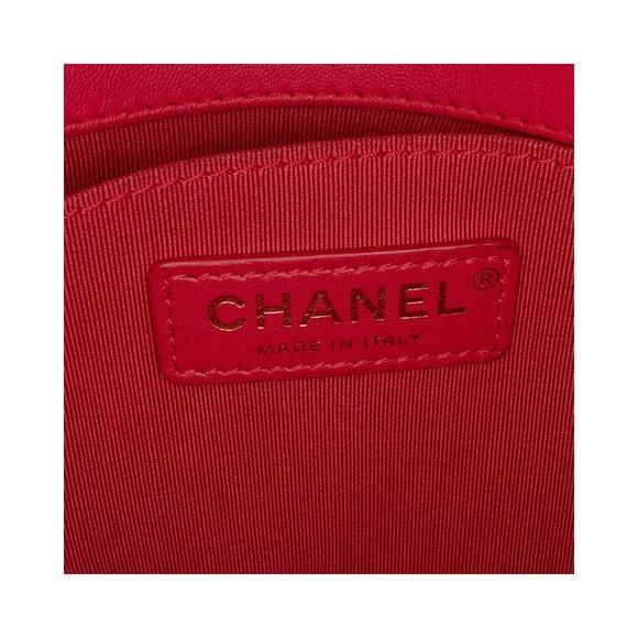 Pre Loved Chanel Quilted Lambskin Leather Crossbody Bag with Chain Strap - Picture 7 of 10